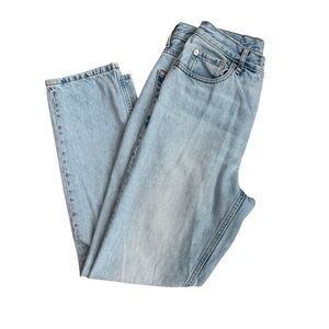 Everlane Women’s Cheeky Jeans Straight Leg Button Fly Light Wash Size 27